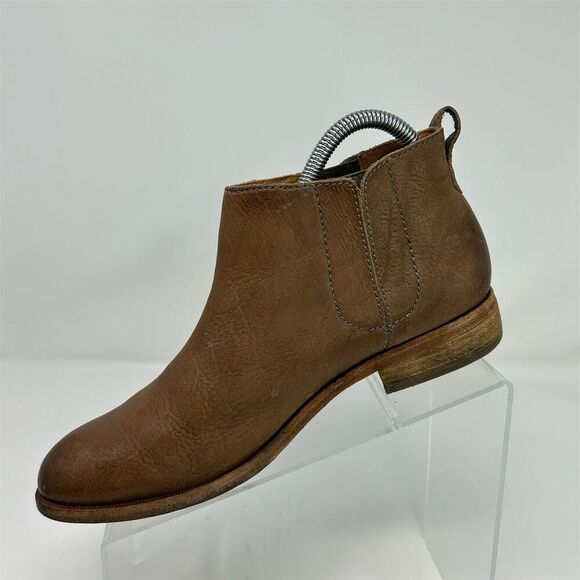 Kork-Ease Women's Slip-On Brown Leather Chelsea Ankle Boots Size 7.5 - Picture 4 of 12
